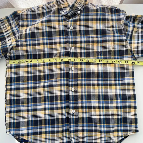 Cinch Miller Style Boys XL Plaid Button Down Shirt Western Cowboy Vintage Blue - Picture 6 of 8